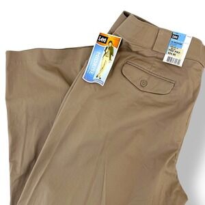 Lee Womens Size 18 Medium Ultimate No Gap Waist Midrise Trousers Khaki